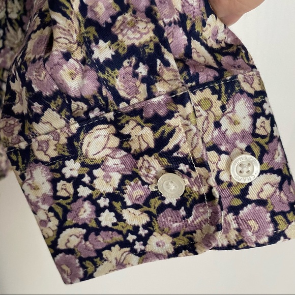 CHAPS CASUAL FLORAL BUTTON DOWN SHIRT - Picture 8 of 9